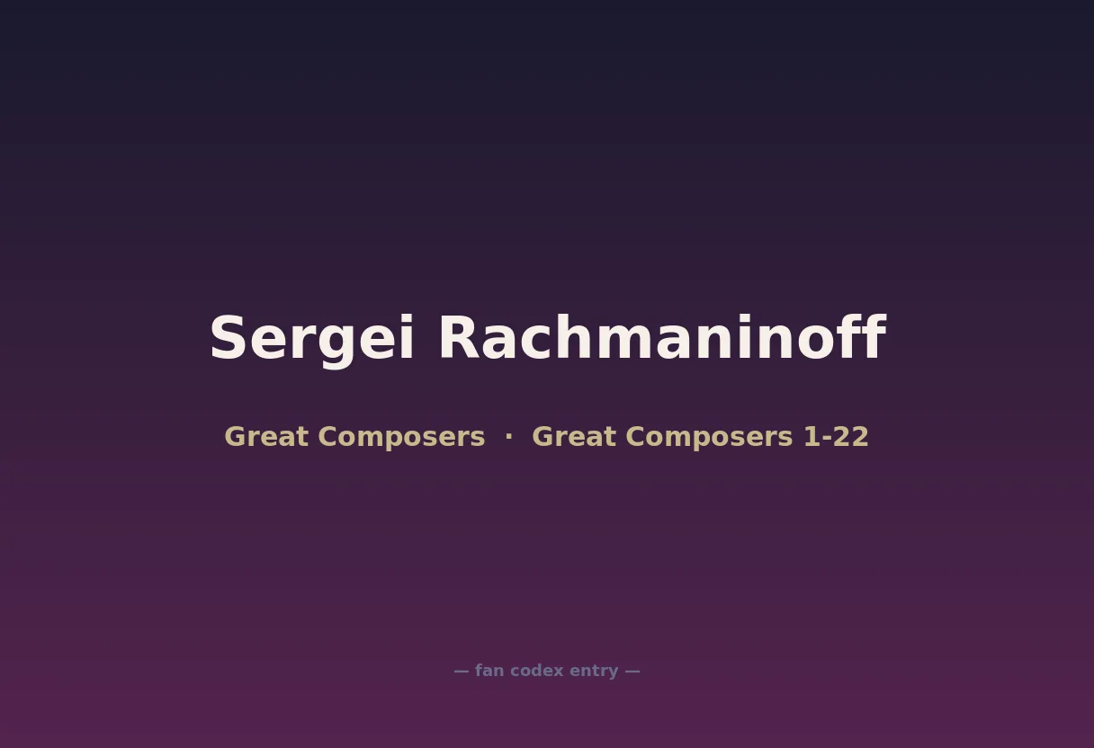 Sergei Rachmaninoff