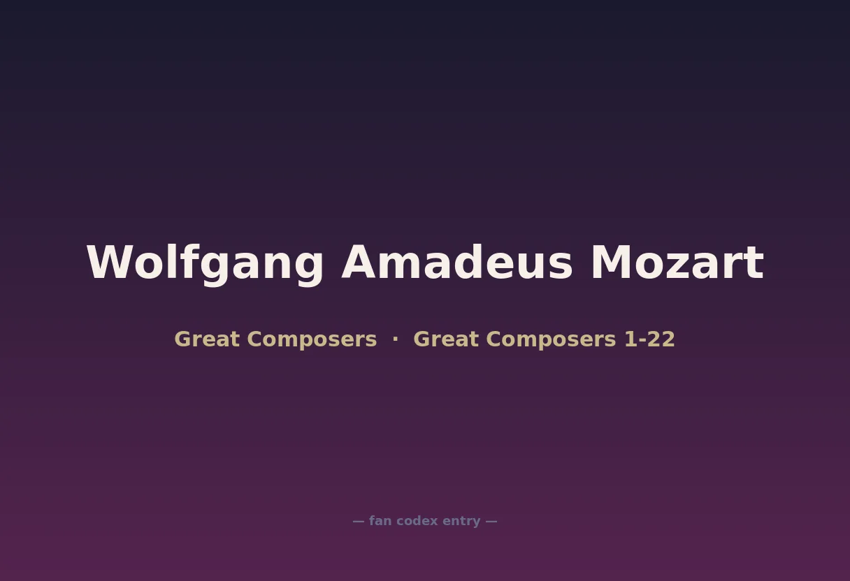 Wolfgang Amadeus Mozart